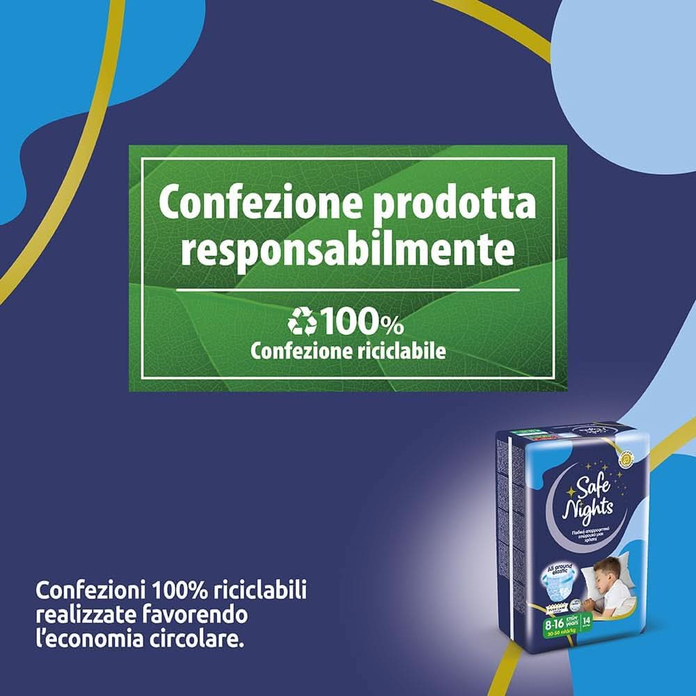 Safe Nights Boy, bleer til natten, forskellige størrelser Mother and Child Naty Shop