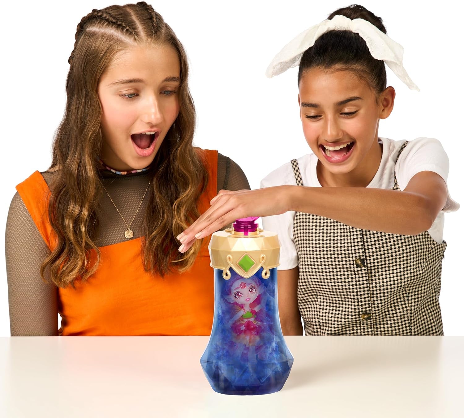 Păpușa Pixlings Faye cu aspect de căprioară: Dezvăluirea magică a frumoasei și detaliatei păpuși Pixlings de 16,5 cm într-o sticlă de poțiune magică