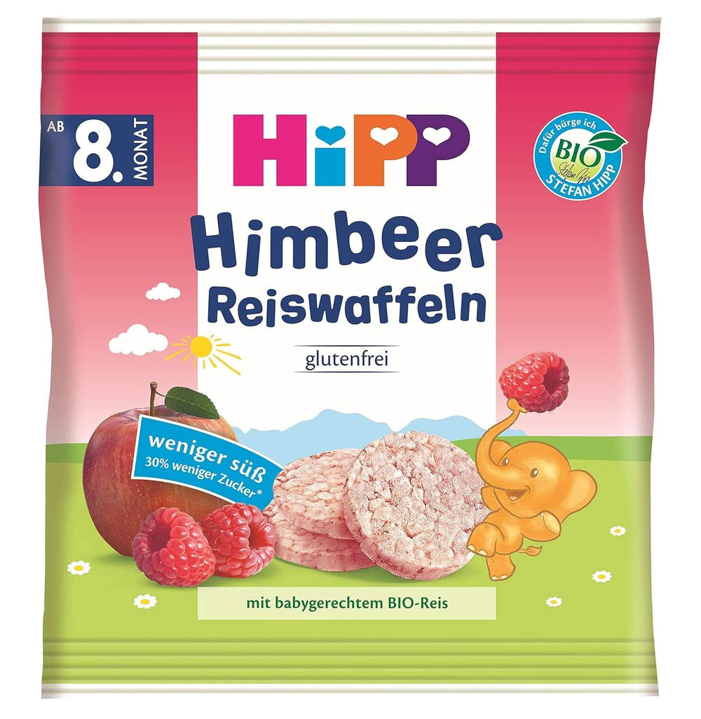Økologiske snackprodukter Hipp hirsebarer, pakke med 7 (7 x 30 g) Mor og barn Naty Shop 7 x 30 gram Hindbær