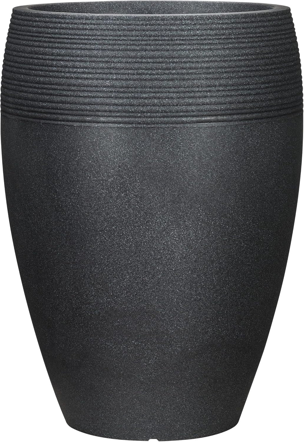 Scheurich Lineo, ghiveci din plastic, granit negru, diametru 30 cm, înălțime 24,1 cm, volum 11 l.