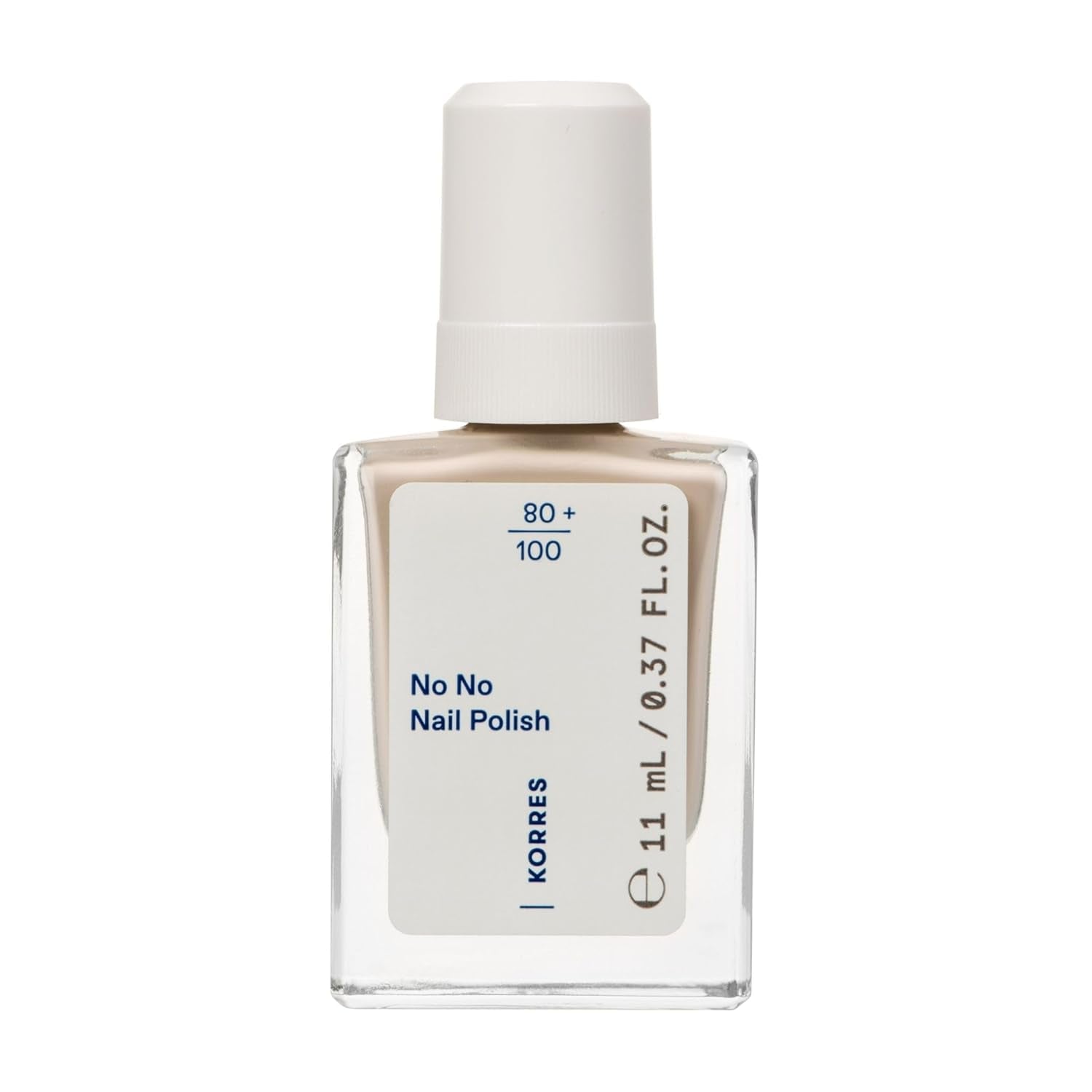 KORRES Nej Ingen neglelak base - 10% vegansk base uden slip, for langtidsholdbar, chip-resistent farve, 11 ml - naturligt velplejede negle, ingen skadelige stoffer