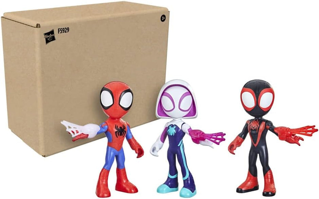 Marvel Spidey and His Amazing Friends Supersized Hero 22.5-Cm Action Figures 3-Pack Action figures Naty Shop