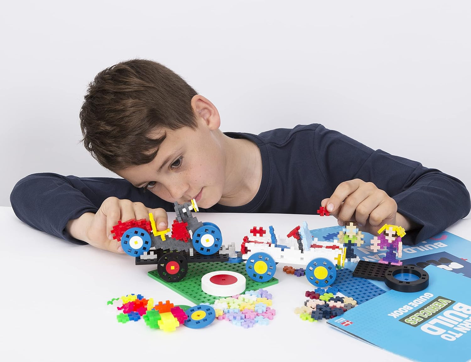 Plus-Plus 9603903, Geniales Konstruktionsspielzeug, Kreativ-Bausteine Box, großer Mix, 4000 Teile