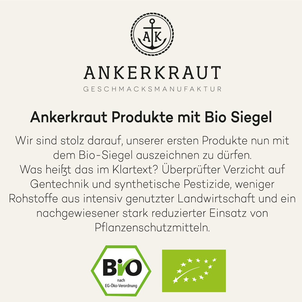 Ankerkraut BIO Oregano, gerebeltes Küchen-Kraut, 15 g i korkglas, Bio-Qualität zum selber Sürzen, Gewürz mediterranean Küche für Pizza & Pasta