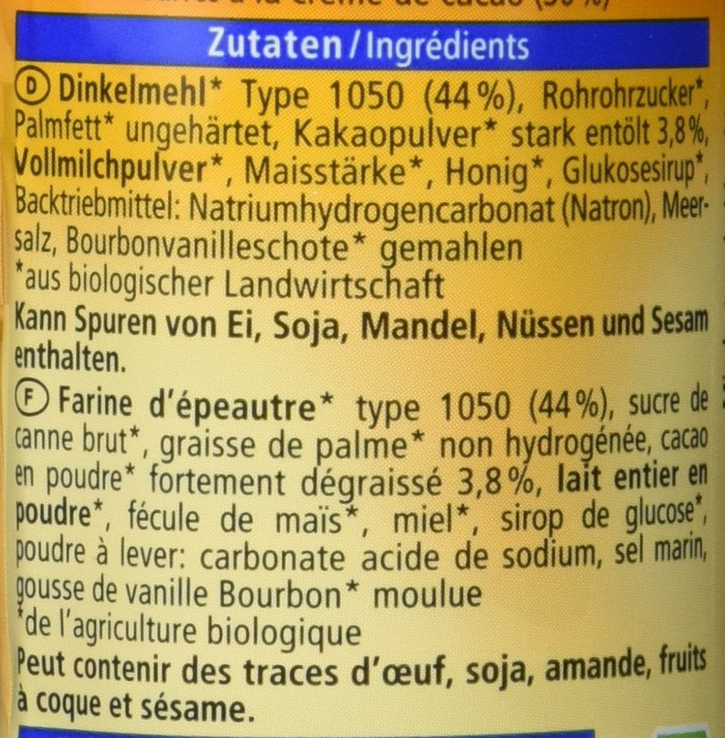Biscuite duble cu speltă organică, 90g