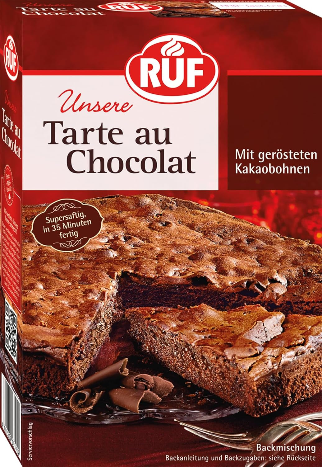 RUF Tarte Au Citron, Backmischung Für Einen Schnellen Zitronen-Kuchen Französische Art, Mit Fruchtiger Zitronen-Glasur Naty Shop Chokolade 470 G