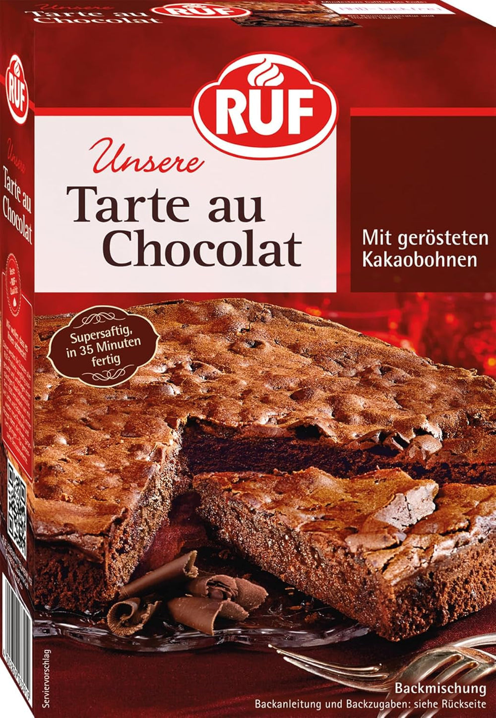 RUF Tarte Au Citron, Backmischung Für Einen Schnellen Zitronen-Kuchen Französische Art, Mit Fruchtiger Zitronen-Glasur Naty Shop Chokolade 470 G