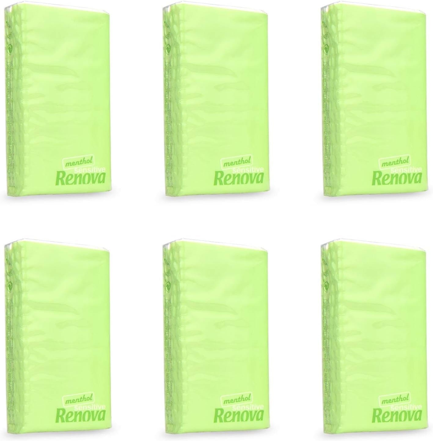 Șervețele de buzunar Renova SENSITIVE MENTHOL 6 pachete alb regulat 1 bucată (pachet de 6)