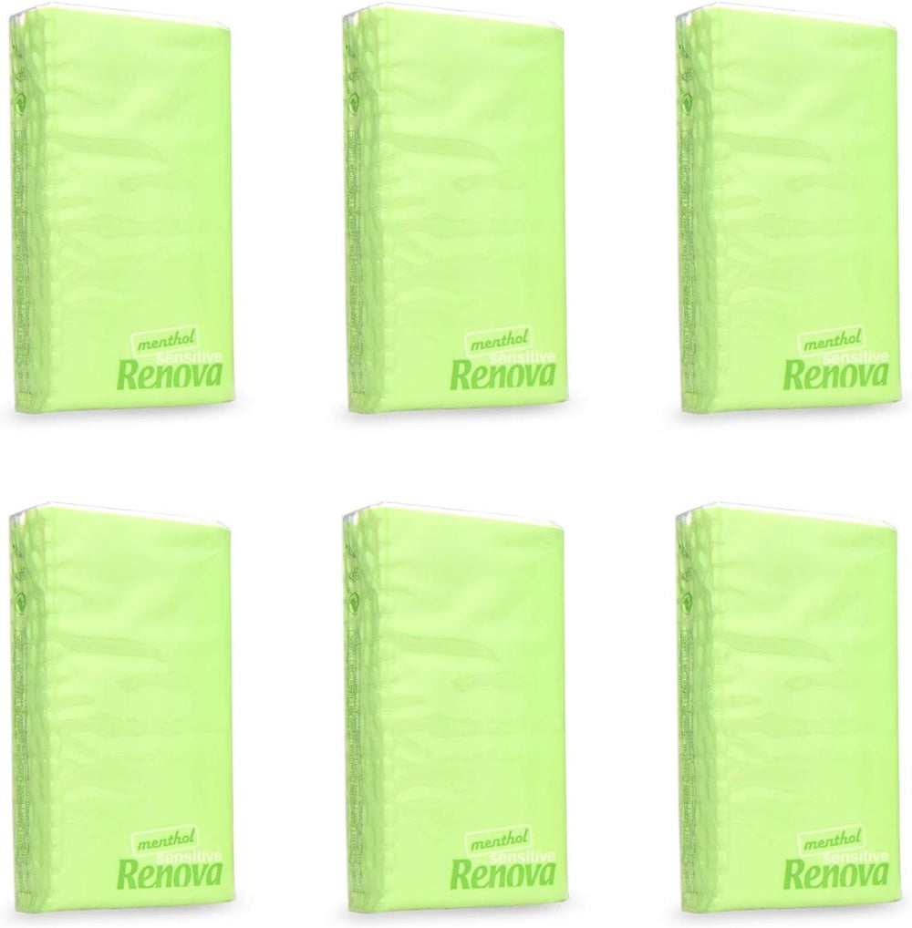 Șervețele de buzunar Renova SENSITIVE MENTHOL 6 pachete alb regulat 1 bucată (pachet de 6)