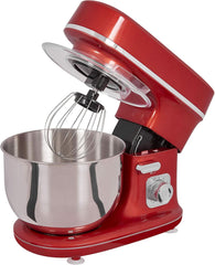 GUTFELS Küchenmaschine KM 8102 Roi | Küchenmaschine |1200 Watt | Schneebesen | Rührhaken | Knethaken | 10 Stufen | Rot | 5 L Schüssel Mor og Barn Naty Shop