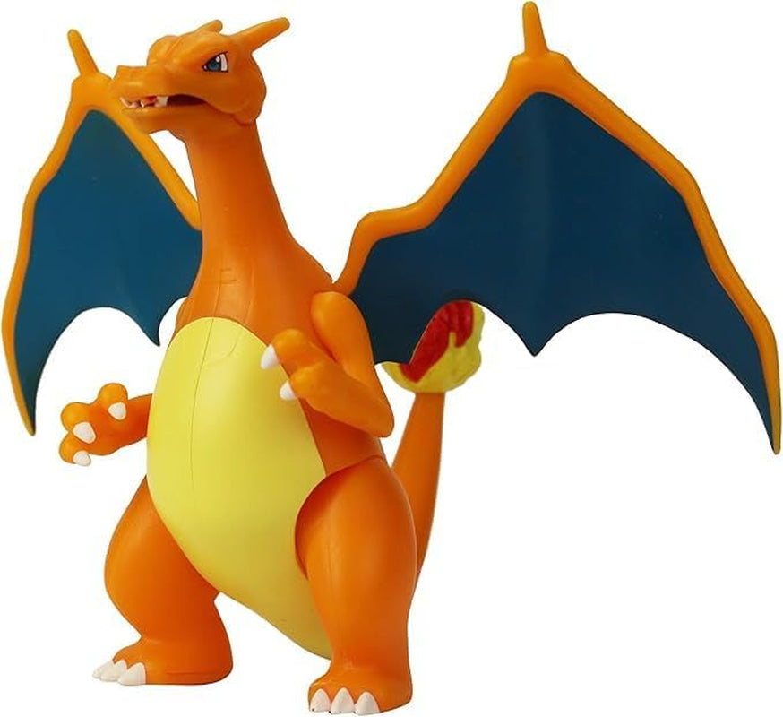 Pokémon PKW0368 - Battle Feature Figur - Glurak Official Movable Figur 11,5 cm Action figurer Naty Shop