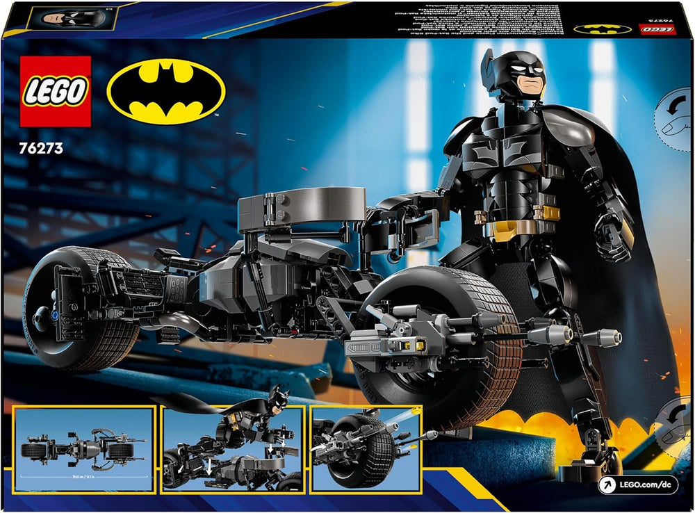 LEGO DC Batman: Batman byggeklodser med batpod, superhelte filmlegetøj, eventyrlegesæt til børn, gave til drenge og piger 76273 byggesæt Besuche den LEGO-Store