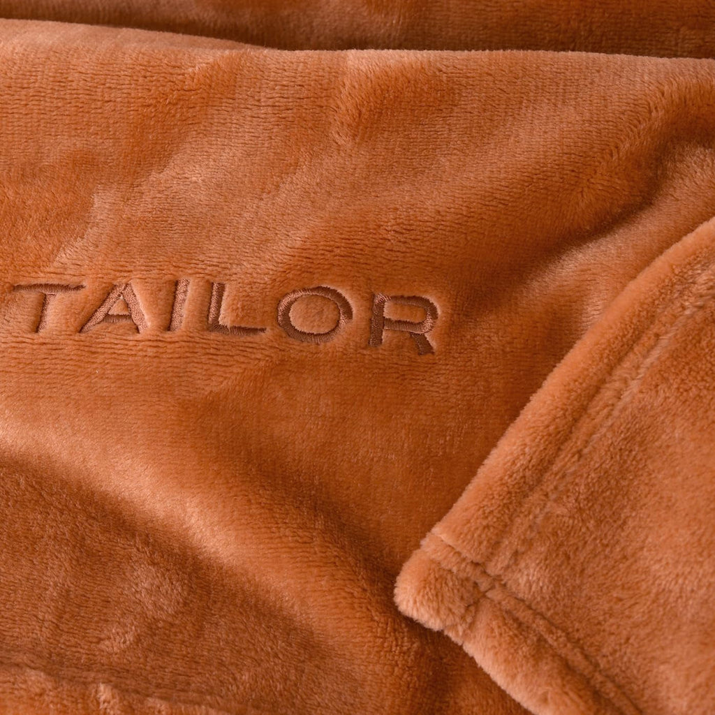 TOM TAILOR Pătură Wellsoft, 150X200 Cm, 100% Poliester/ Wellsoft, brodată cu logo, PĂLTUȚĂ WELLSOFT Orange (Coral cald) Plapumi si pilote Naty Shop