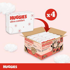 Huggies Ultra Comfort bleer, str. 3 (4-9 kg), Disney design, 168 stk