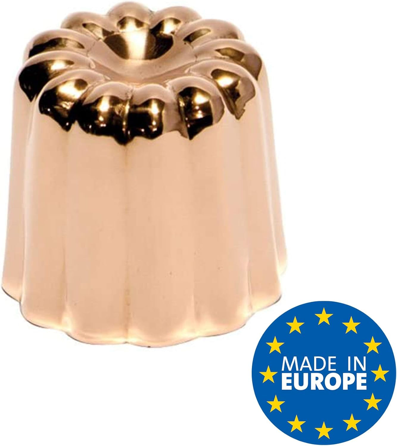 Bageforme, kobber, 17,5 x 6 x 6 cm, 3 stk. Bageforme og plader Naty Shop