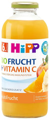 Hipp Økologiske drikke med frugtjuice +, multifrugt med C-vitamin, pakke med 6 (6 x 0,5 L) Mor og barn Naty Shop 6 x 500 ml Multifruit
