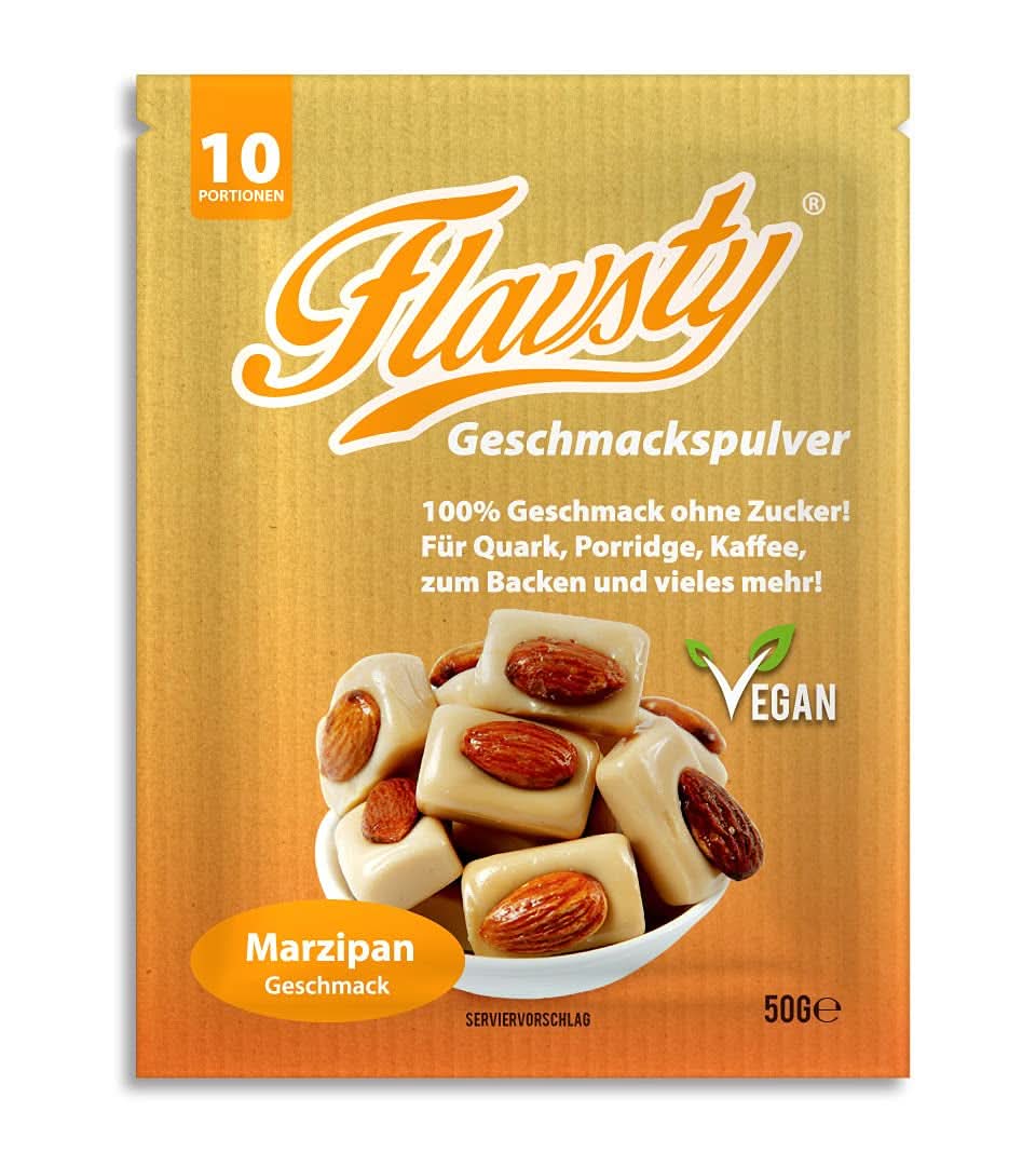 Flavsty® Flavor Powder Marcipan, 50 grams pose (10 portioner) Flavours Naty Shop Marcipan