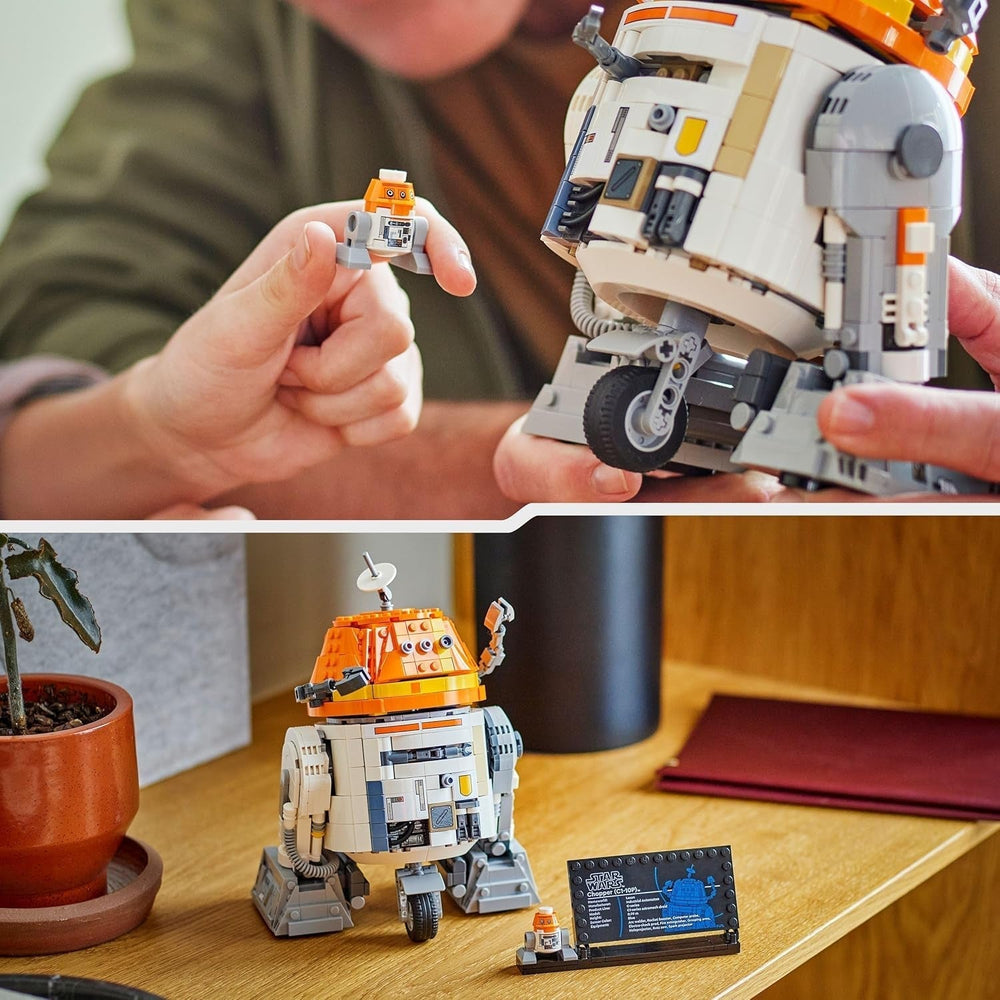 LEGO Star Wars figur 75416 Ahsoka Astromech Droid Chopper (C1-10P) - legetøj med bevægeligt hoved, aftagelige arme og centralt hjul - gave til Ahsoka fans, drenge og piger over 10 år Byggesæt Besuche den LEGO-Store
