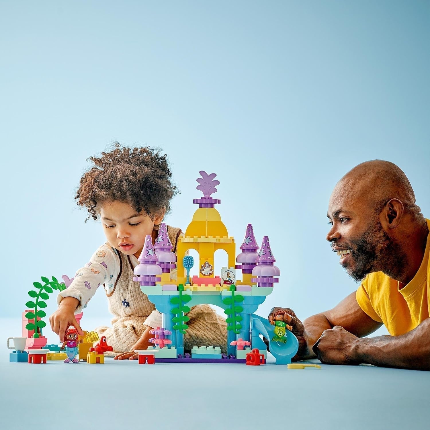 LEGO DUPLO | Disney Ariels magiske undervandspalads, pædagogisk legetøj til havfruen Ariel, undervandsslot for børn over 2 år 10435 Byggesæt Besuche den LEGO-Store