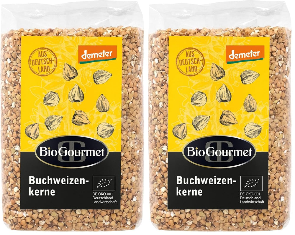 Boghvede BioGourmet Demeter – 500g pose | Glutenfri, fiberrig og regional | Fra tysk økologisk landbrug (Baden-Württemberg/Bayern) | Ideel til müsli, salater og tilbehør