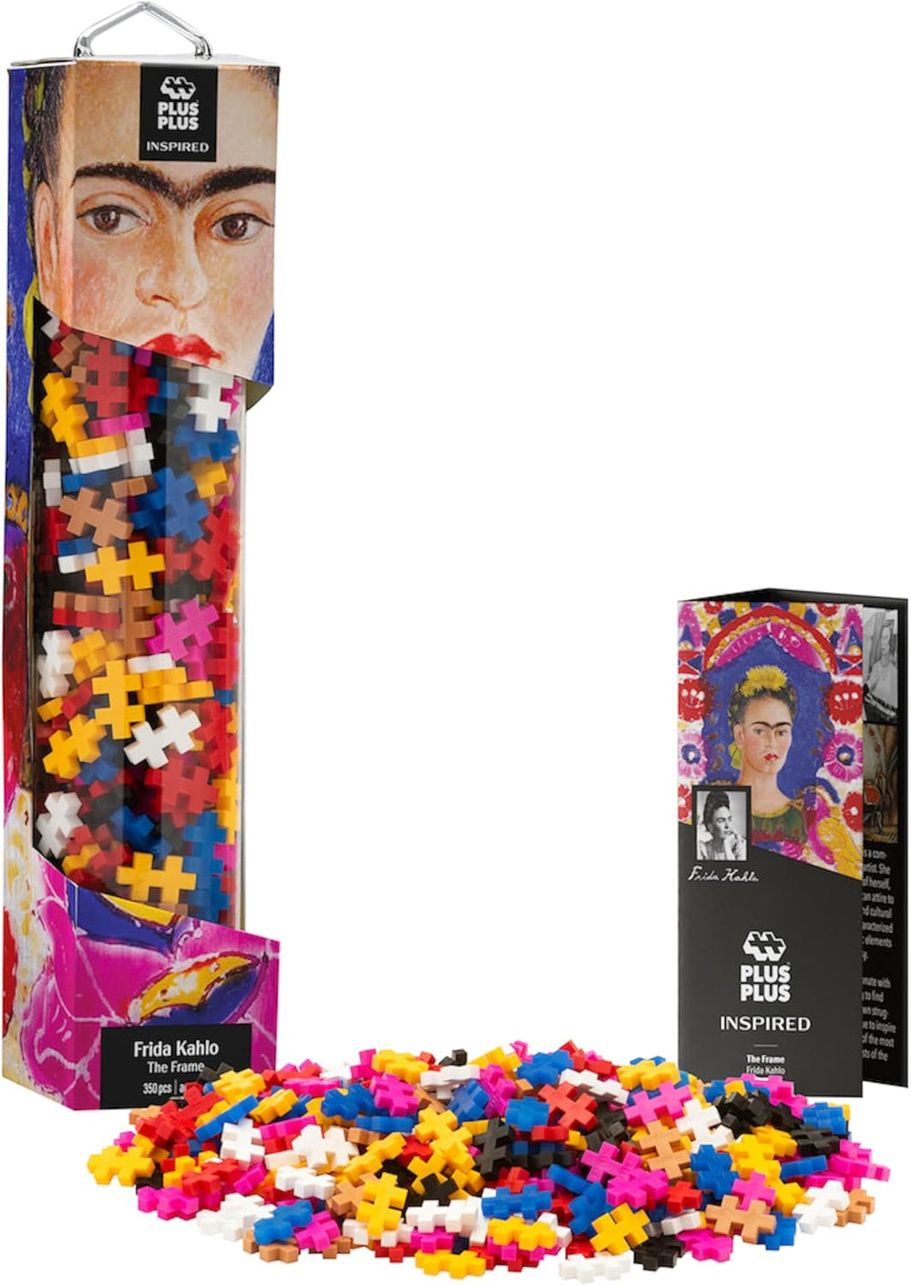 Plus-Plus 5163 Geniales Konstruktionsspielzeug, Sonnenblumen von Vincent Van Gogh, Inspired-Edition, Kreativ-Bausteine ​​Tube, 350 Teile, Solsikker