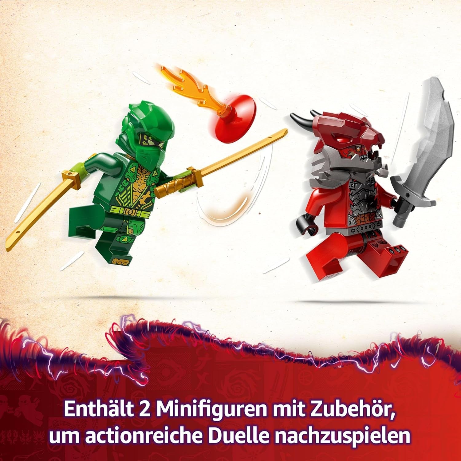 LEGO NINJAGO Lloyd's Action Speedster - Legetøjsbyggebil med 2 minifigurer til rollespil, bygge legetøjsbil til børn - gave til drenge og piger fra 7 år 71828 Byggesæt Besuche den LEGO-Store