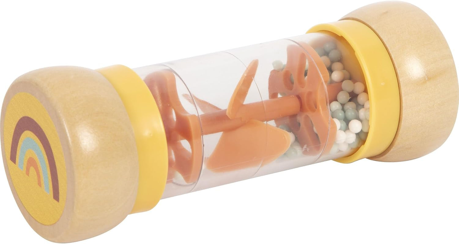 Small Foot rainmaker rattle "Safari", jucărie senzorială fascinantă din lemn, pentru copii începând cu vârsta de 6 luni, 12458 Jucarii Bebe Naty Shop