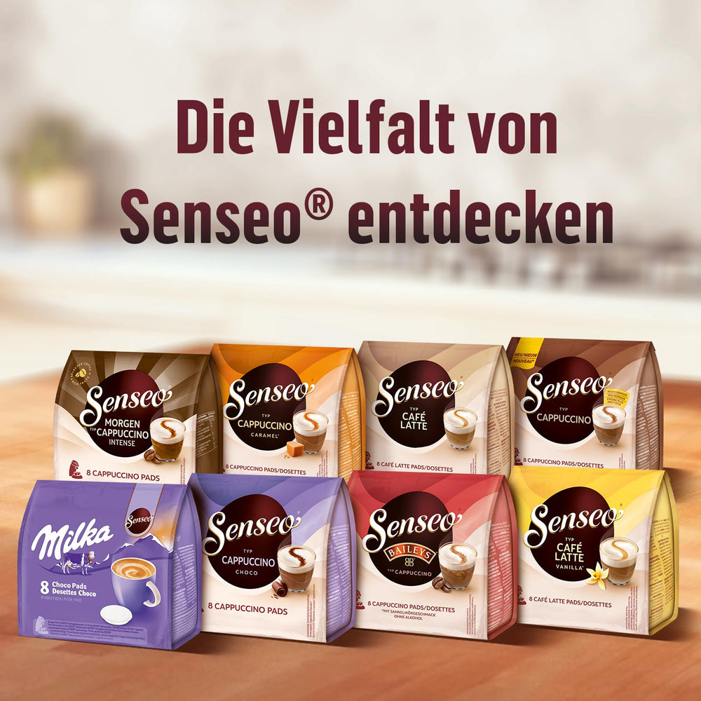 Senseo Pads Café Latte, 10 x 8 Getränke, 80 Kaffeepads