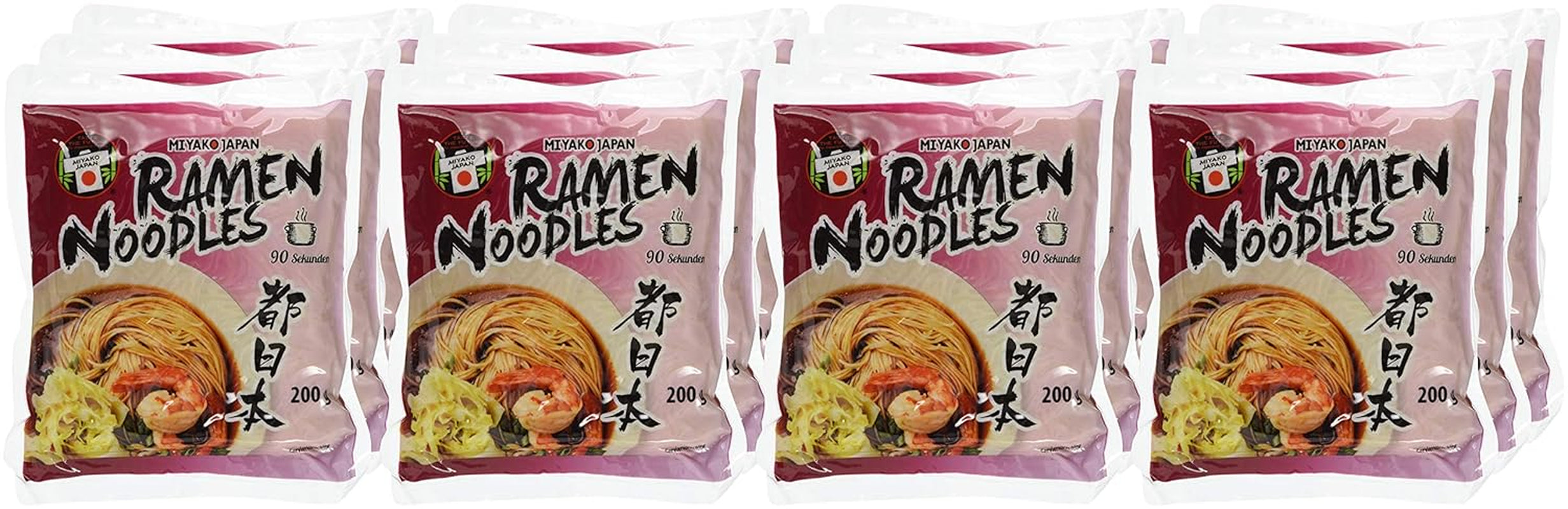 MIYAKO Ramen nudler i japansk stil, 200 g