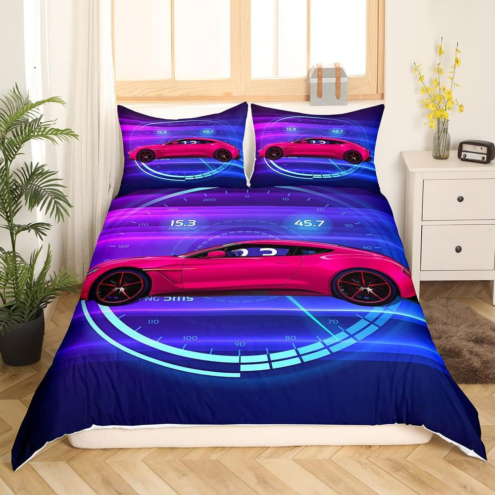 Jungen Cartoon Car Sengetøj Sæt 135X200,Kinder Bau Fahrzeuge Tröster Abdeckung Für Kind Kleinkind Teens,Dinosaurier Bettbezug,Traktor Maschinerie Bagger Bettdecke Abdeckung,Lkw Autos Bedtuffen Naty Shop Multi 8 220*240+80*80*2