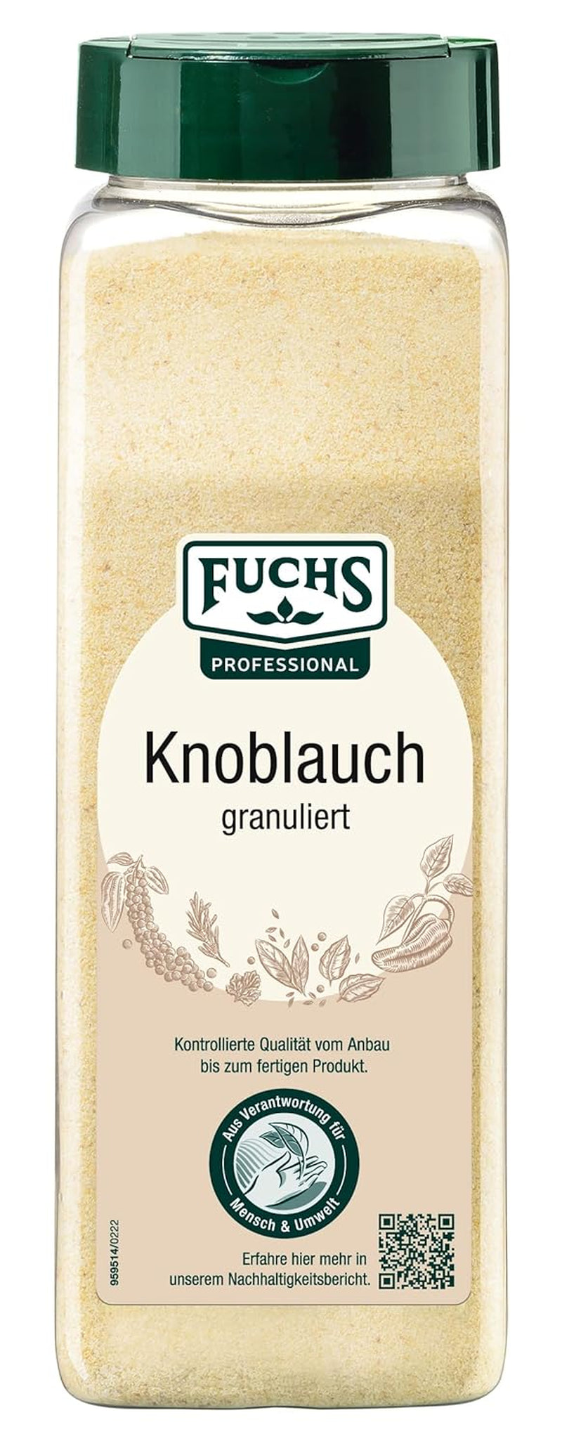 Fuchs Gewürze Knoblauch granuleret, 600 g