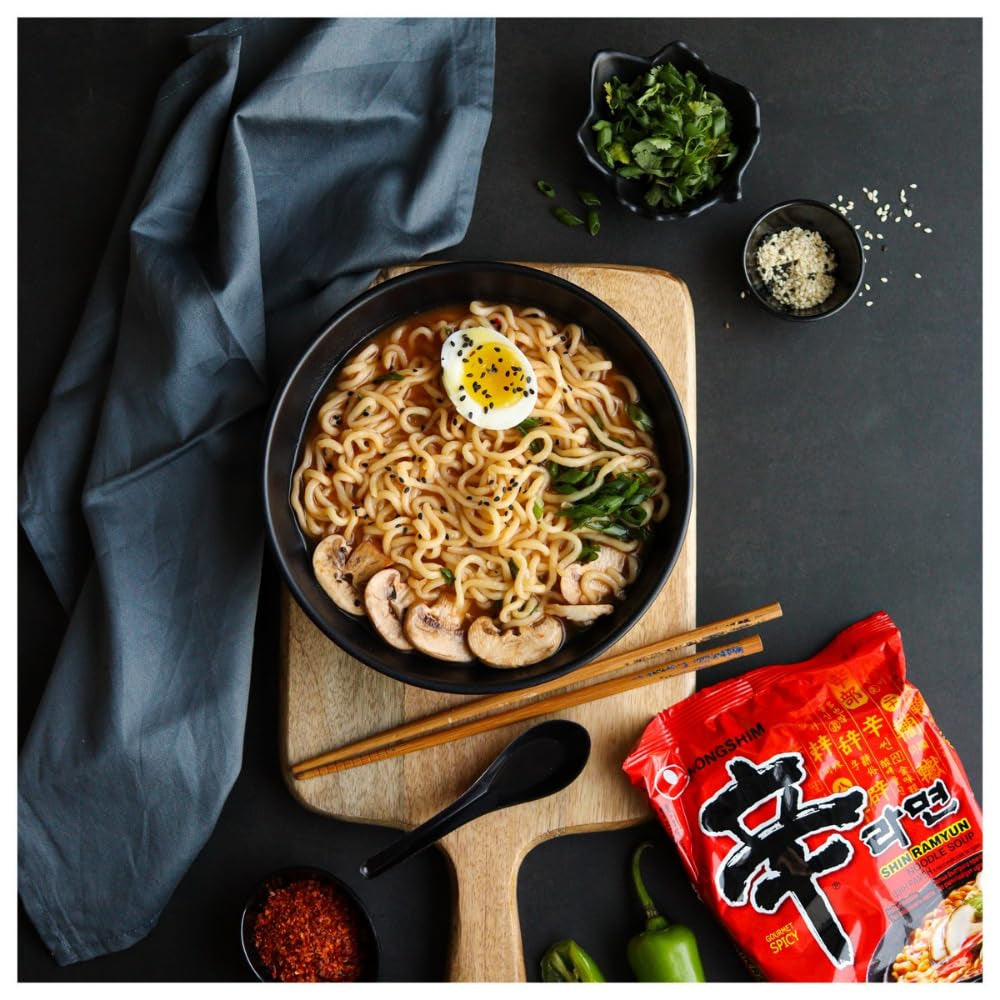 Nongshim - Shin Ramyun Instant Nudles - Multi Pack (20 x 120 g) - Produktdesign kan variere