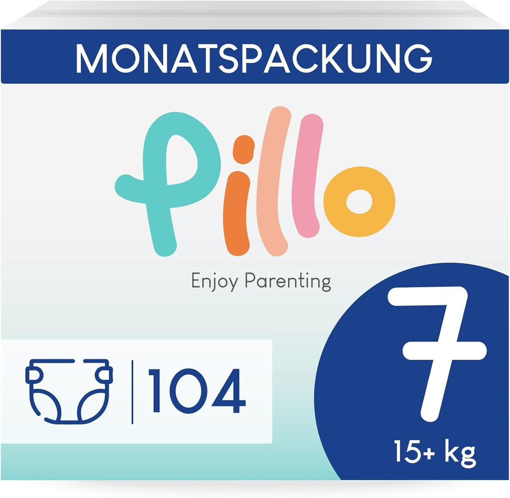 Scutece Pillo 3 - Cutie cu 168 de scutece, 6 pachete a câte 28 de scutece fiecare, mărimea 3 - Midi (6-10 kg) - Scutece pentru bebeluși