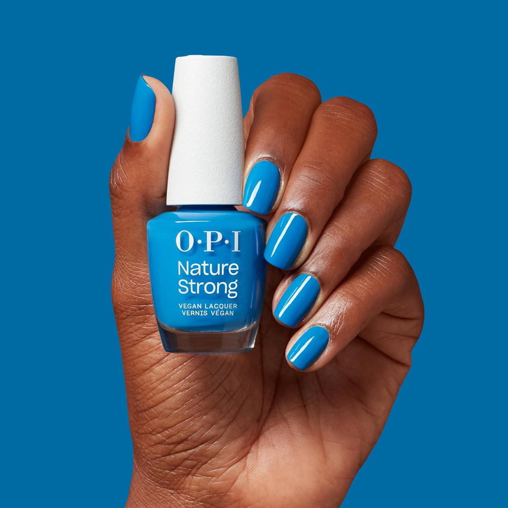 OPI Nature Strong Fresh as a Blue Daisy - Blå neglelak - Intens glans og 7 dages hold | Langtidsholdbar farve til dine negle | 15 ml