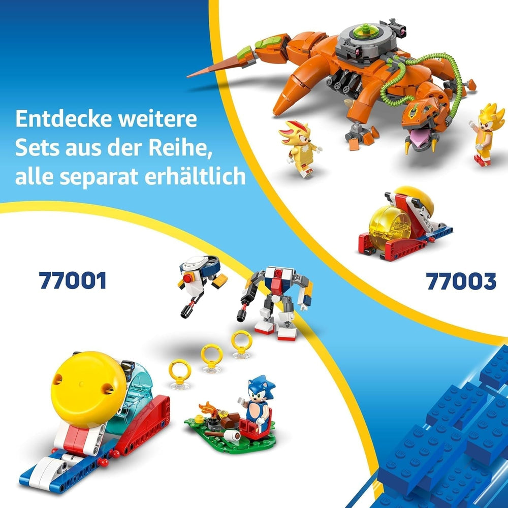 LEGO Sonic the Hedgehog Cyclone vs. Metal Sonic - Mechs samlerlegetøj med 2 videospilsminifigurer - Gaveidé til drenge og piger fra 8 år og teenagespilfans 77002 Byggesæt Besuche den LEGO-Store