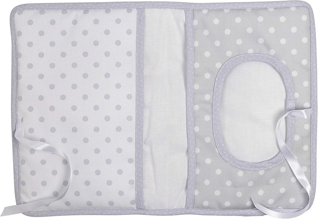 Geanta scutece si servetele, organizator scutece si servetele, 100% Made in Italy, culoare gri Servetele Umede Bebelusi Naty Shop