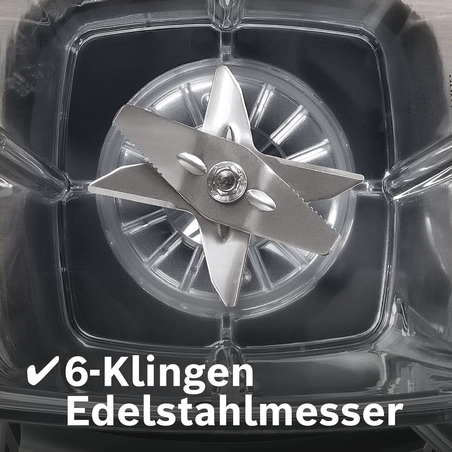 Bosch Standmixer Vitaboost MMBH6P6BDE, 6-Klingen-Edelstahlmesser, 2.5L Tritan-Mixbehälter, Stopfer, 6 Automatikprogram, Rezeptbuch, Bpa-Frei, Einfache Reinigung, 45.000 U/Min, 1600 W, Schwarz Bucatarie Naty Shop