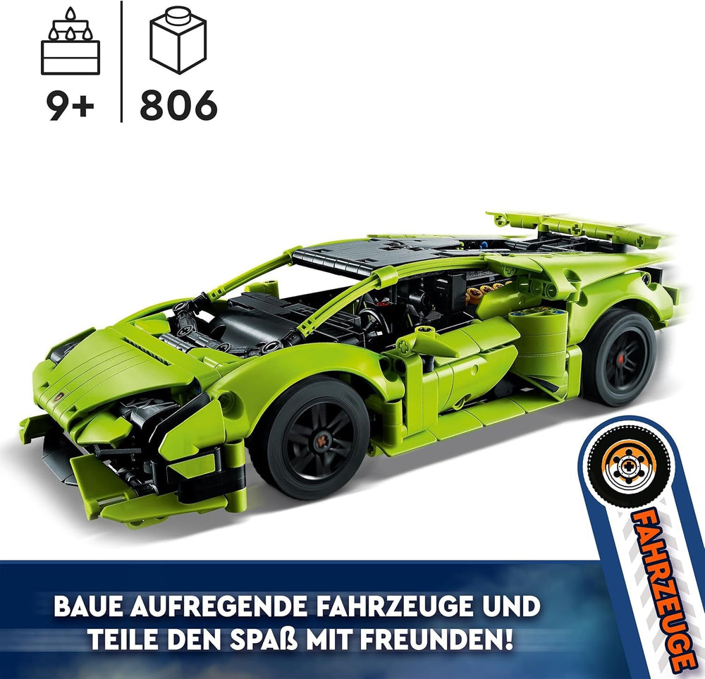 LEGO 42161 Technic Lamborghini Huracán Tecnica Legetøjsbilmodelsæt Racerbilbyggesæt til børn Drenge Piger Motorsportsfans Samling gavebyggesæt Besuche den LEGO-Store