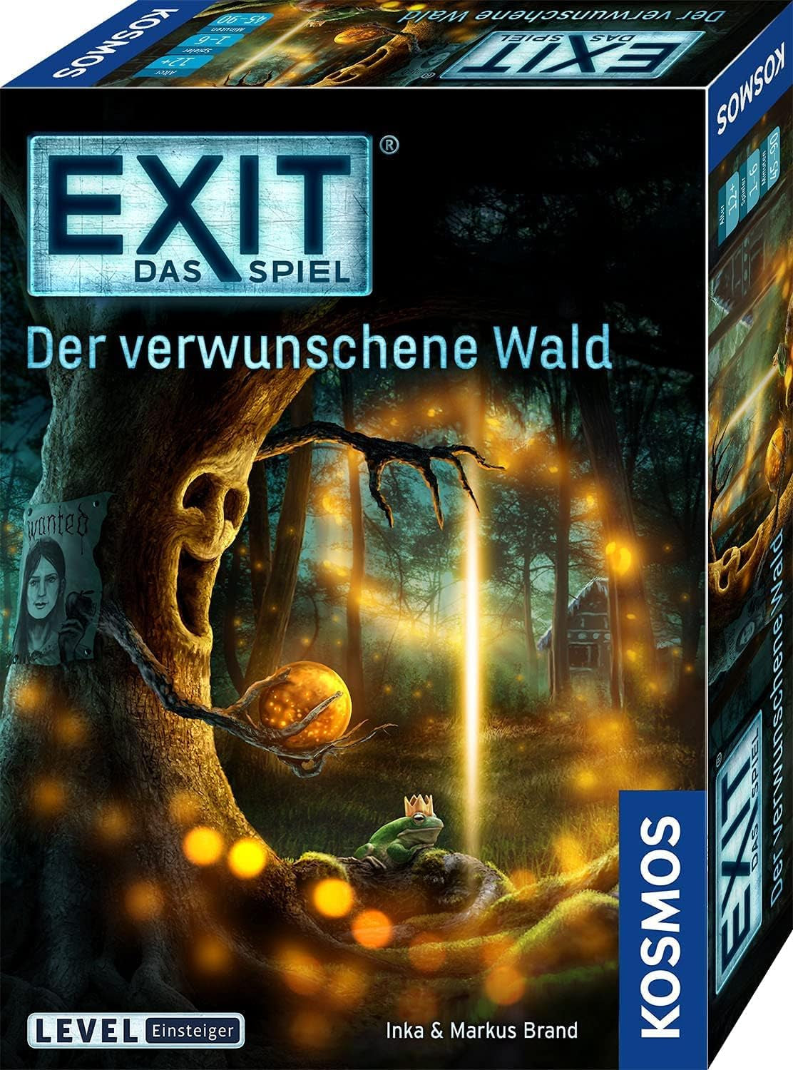 KOSMOS 695149 EXIT - Spillet - Enchanted Forest, Niveau: Begynder, Escape Room-spil, EXIT-spil for 1 til 4 spillere i alderen 10+, Et unikt brætspil