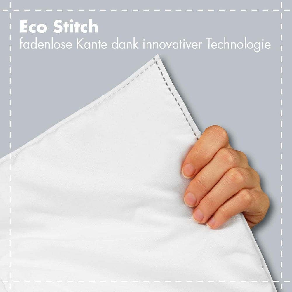 Traumnacht Green Basic Pillow Set format din două perne 80 X 80 Cm, certificat Oeko-Tex, produs în conformitate cu standardul de calitate german Perne standard Naty Shop