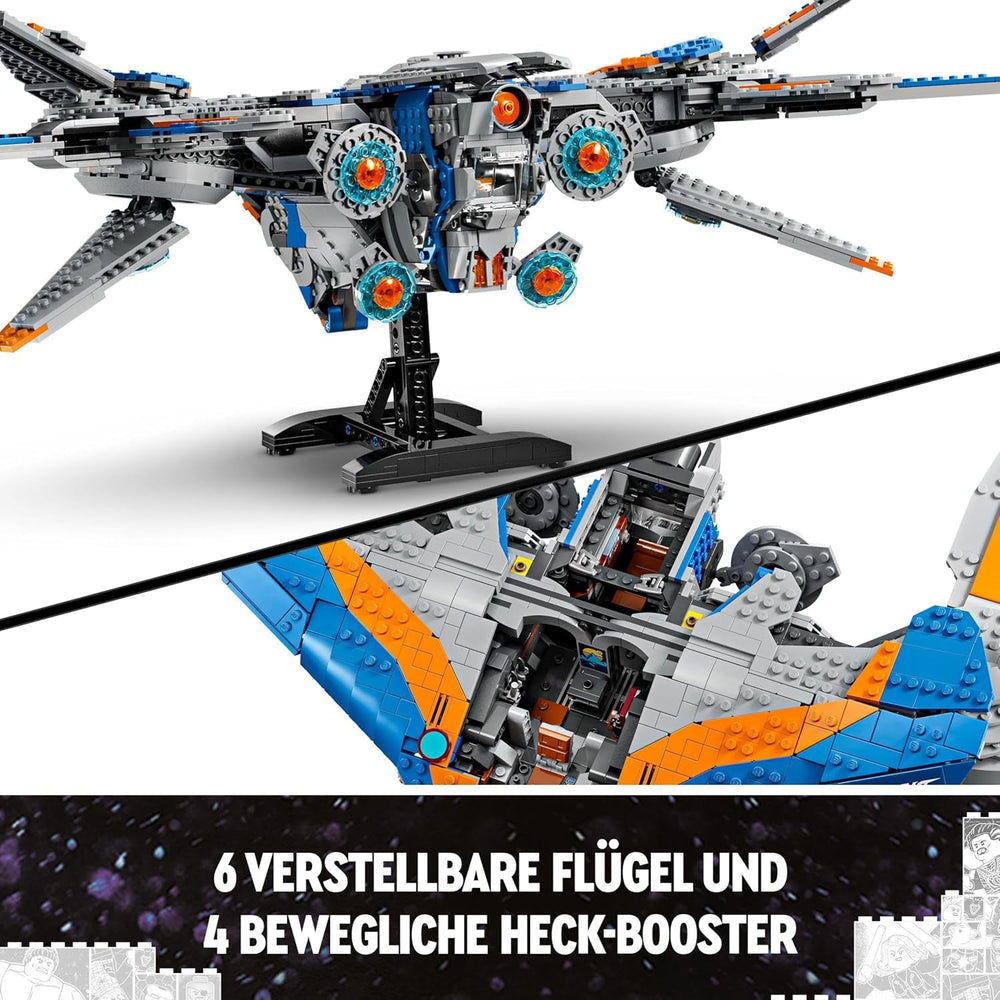 LEGO Marvel Guardians of the Galaxy: The Milano Building Spaceship Model with 4 Superhero Minifigures Avengers Flyer for Space Adventures Gave til drenge og piger 76286 Byggesæt Beuche den LEGO-Store