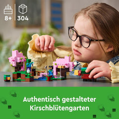 LEGO Minecraft Cherry Blossom Orchard Legetøjshave at udforske med solrig, sniffer, zombie og bier Gamergave til drenge og piger 8 år gamle 21260 byggesæt Beuche den LEGO-Store