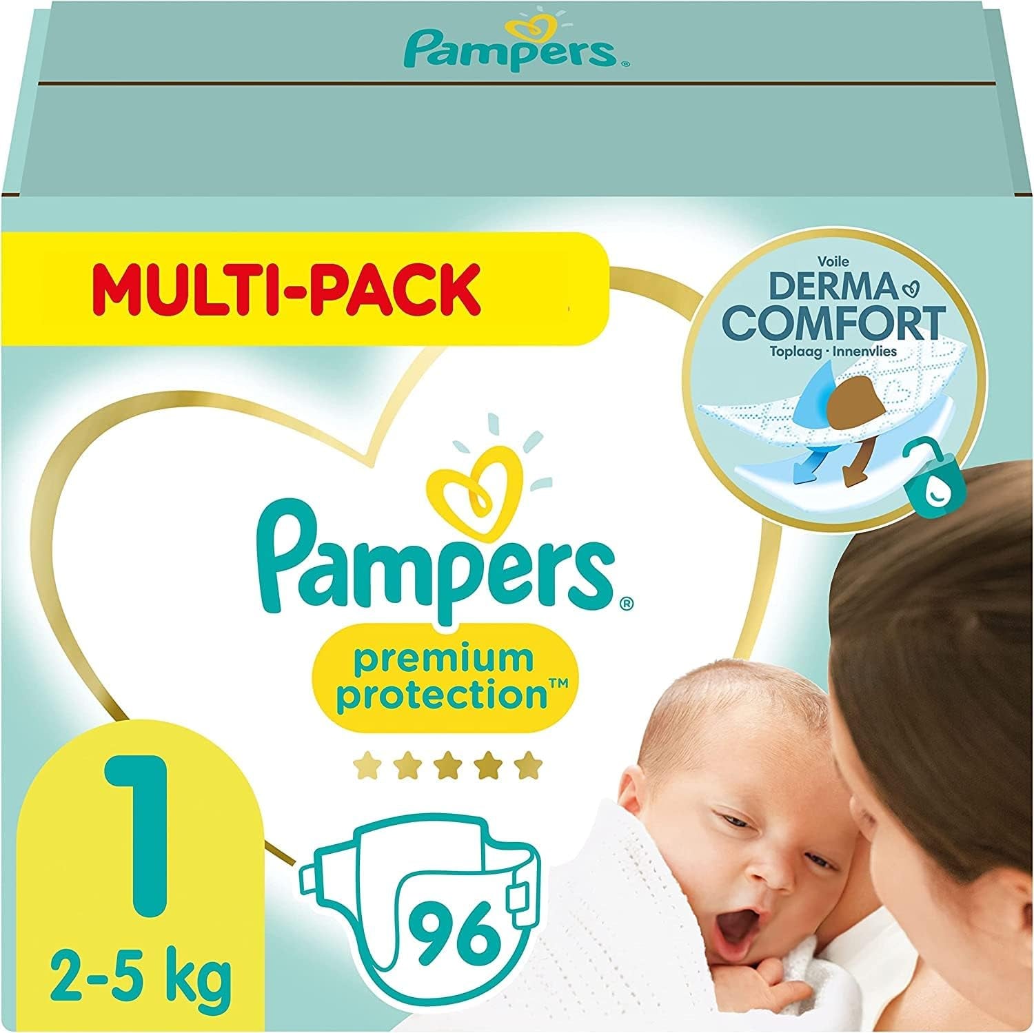 Pampers Premium Protection Størrelse 5, 152 bleer, 11 kg-16 kg, vores #1 beskyttelse mod hud og lækager