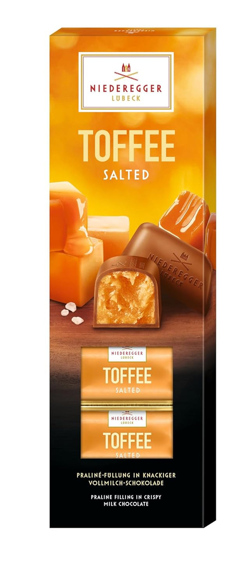 Klassiske Niederegger praliner "Saltet Toffee" 100g
