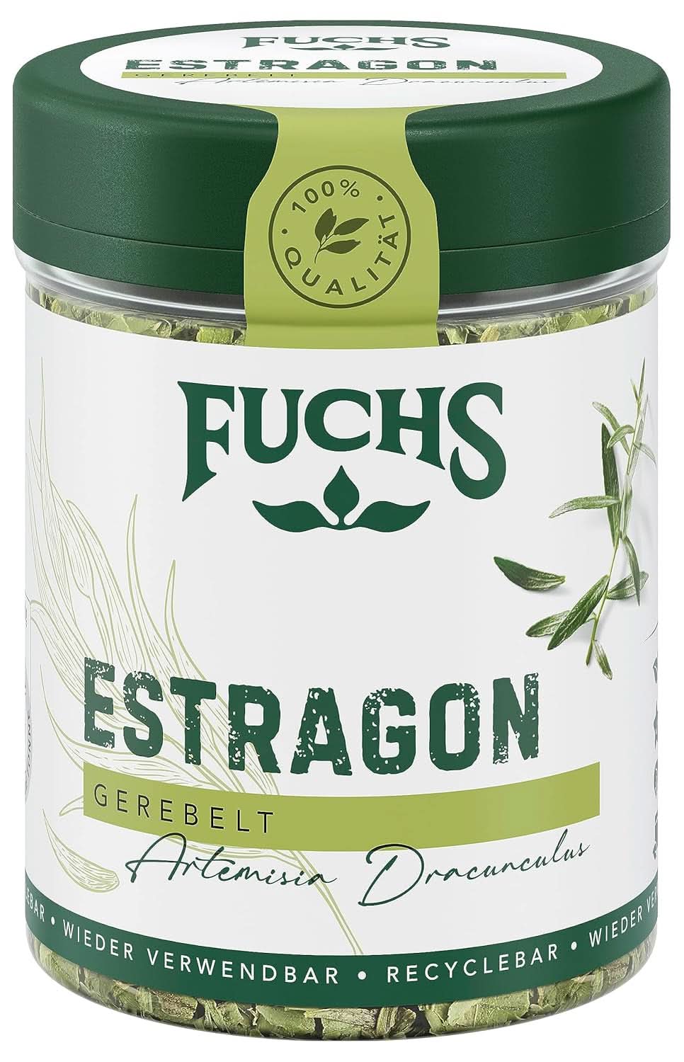 Fuchs, estragon, franske krydderurter til raffinering af salater eller Hollandaise sauce, 10 gram Condimente Naty Shop