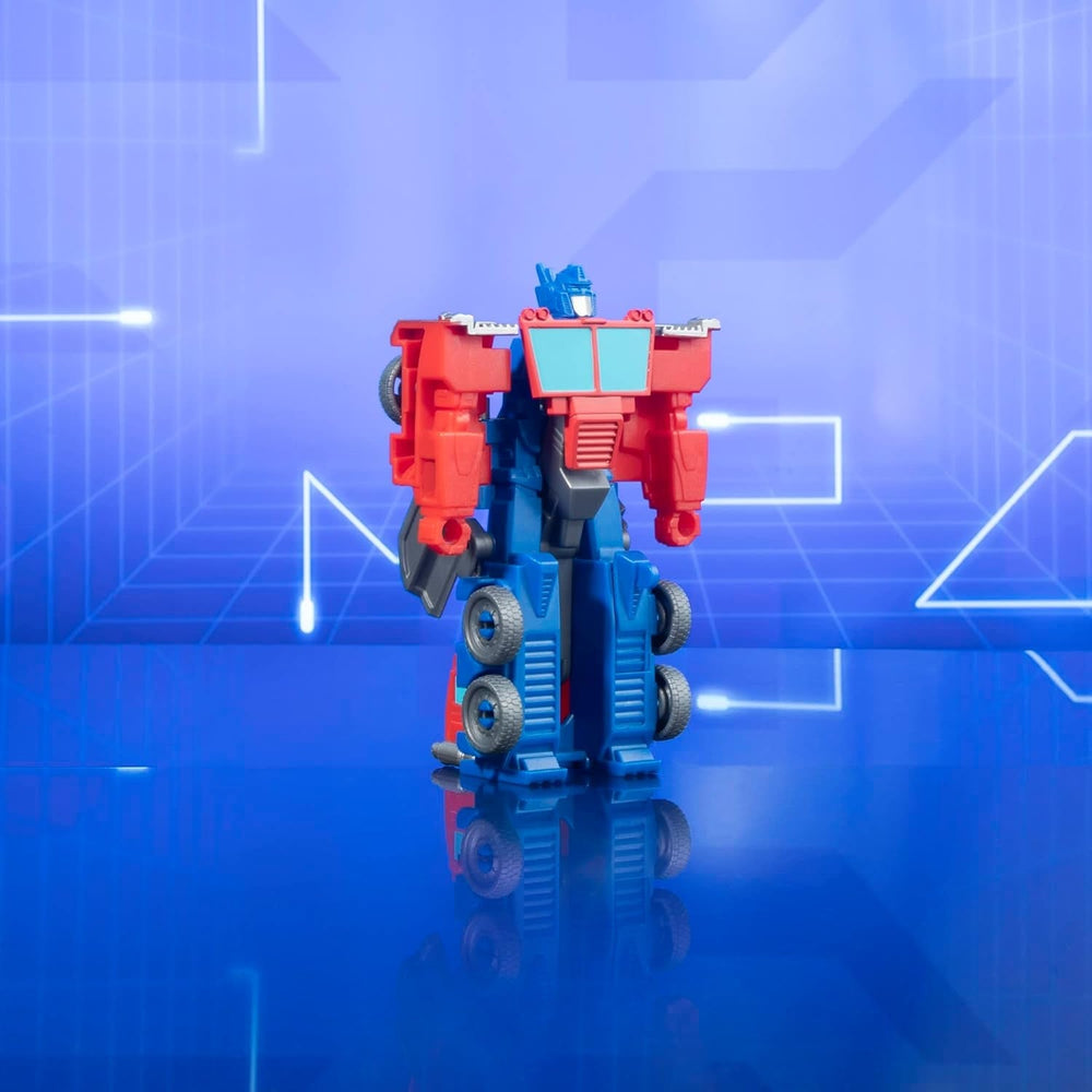 Transformers Earthspark 1-trins flip changer Optimus Prime Action Figur (10 cm) Robot Legetøj Alder 6+ Action Figurer Naty Shop