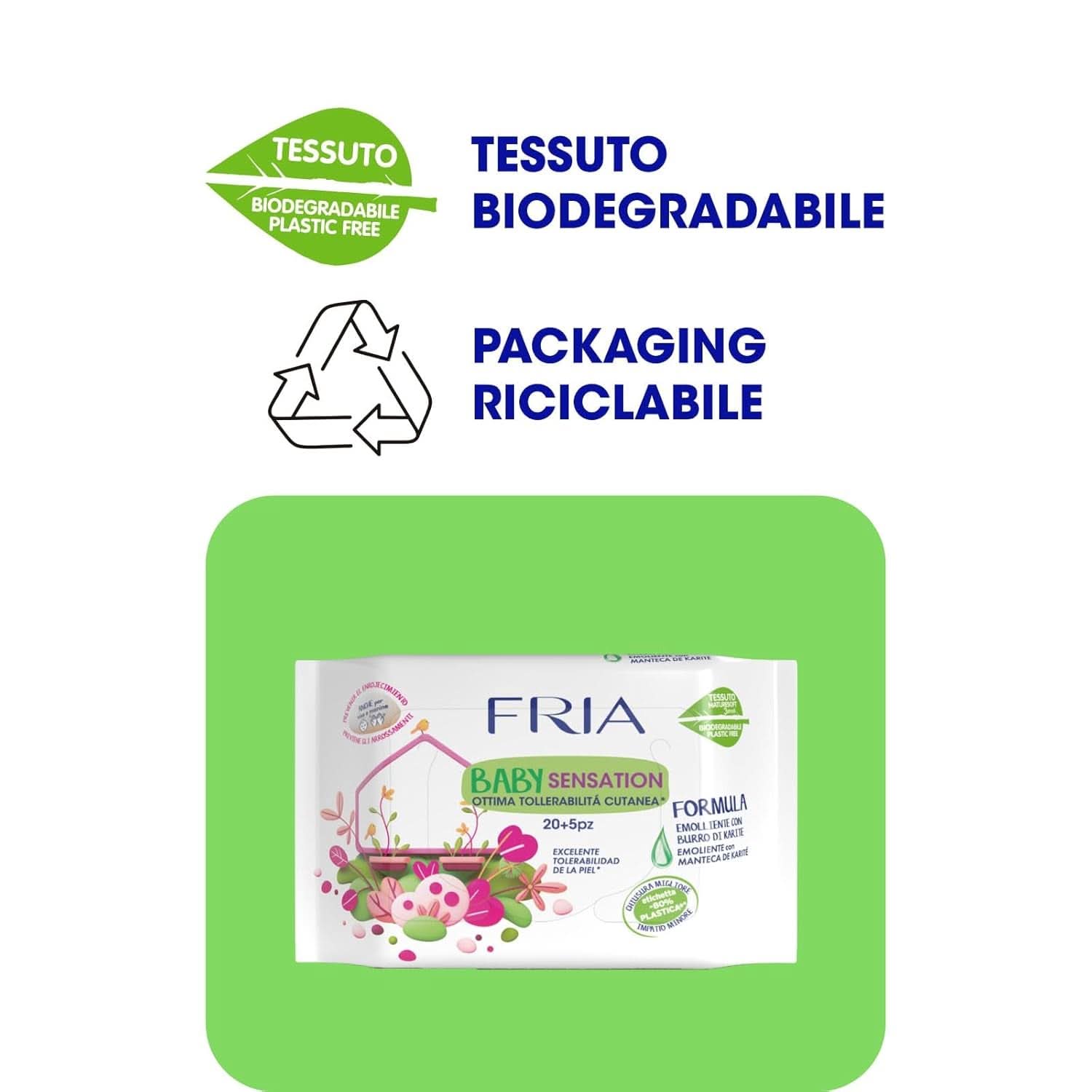 Fria Baby Sensation renseservietter Baby Wet Wipes Naty Shop