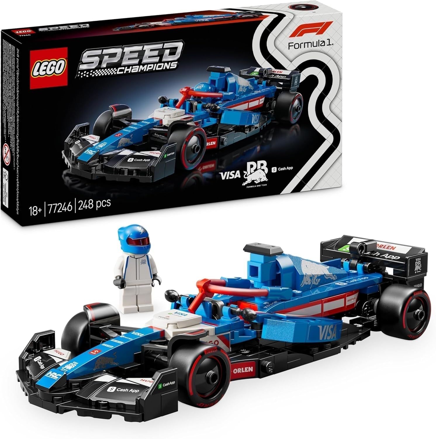 LEGO Speed Champions Mercedes-Amg F1 W15 Racerbil - Formel 1 Minifigur Legetøj - Samlerbar og bygbar bilmodel - Gave til drenge og piger 10+ eller voksne fans 77244 Byggesæt Besuche den LEGO-Store Visa Cash App Rb Vcarb 01 F1 bil 77246