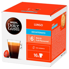 NESCAFÉ DOLCE GUSTO Lungo Decaffeinato Kaffeekapseln 3er Pack (3 x 16 Kapseln)