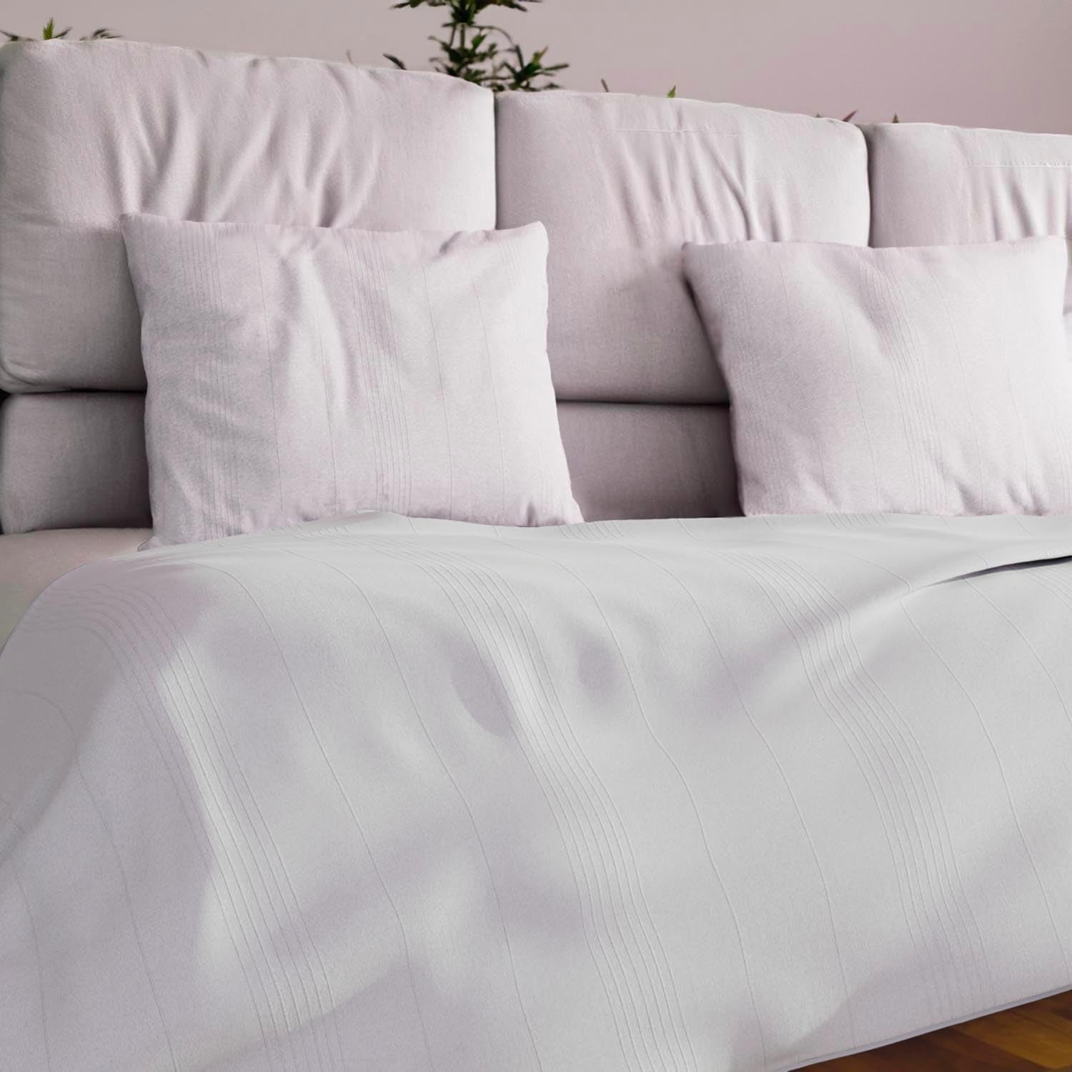 Soleil D'Ocre Adele, Zigzag Cover, Smidt fra sofaen, Polycoton, Blå, 220 X 240 Cm Dyner og dyner Naty Shop Hvid 180 X 220 Cm